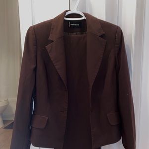 Brown suit